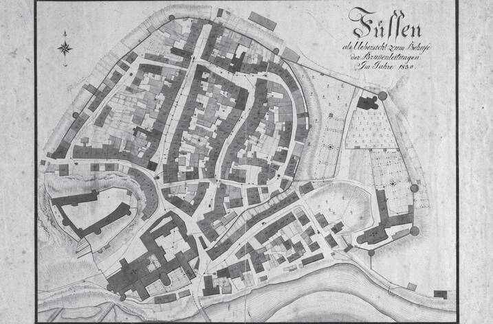 Bild von historischem Stadtplan